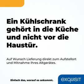 Exquisit EKS131-V-FE-090E Einbaukühlschrank (135 l, 880 mm hoch, Weiß)
