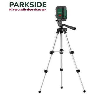Parkside Kreuzlinienlaser mit Stativ, bis 10 m, Selbstnivellierend, PKLL 10 B4