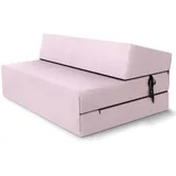 Fdm Klappmatratze Suzi Maxi 120x200 cm Kaltschaum, Gästematratze Höhe 14 cm Härtegrad H3, Öko-Tex Allergikergeeignet Bezug Trinity Waschbar rosa