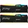 Kingston FURY Beast RGB Schwarz 64GB Kit (2x32GB) DDR5-6000 EXPO DIMM Arbeitsspeicher, CL36-38-38, 1.35V