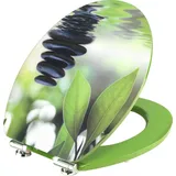 conmetall - celle WC-Sitz Black Stone Holzkern Schwarz