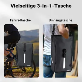 Wiltec Gepäckträgertasche 16 l schwarz