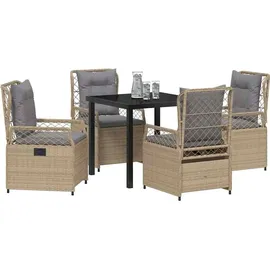 vidaXL Garten Essgruppe 5-tlg. Beige