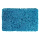 PANA® Hochflor Badematte (50x80 cm) • Weicher Badteppich aus Mikrofasern • rutschfest & waschbar • Badvorleger, Duschvorleger, Badematte, Badezimmerteppich • Farbe: Petrol
