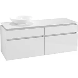 Villeroy & Boch Legato Waschtischunterschrank B61400DH 140x55x50cm, Glossy White
