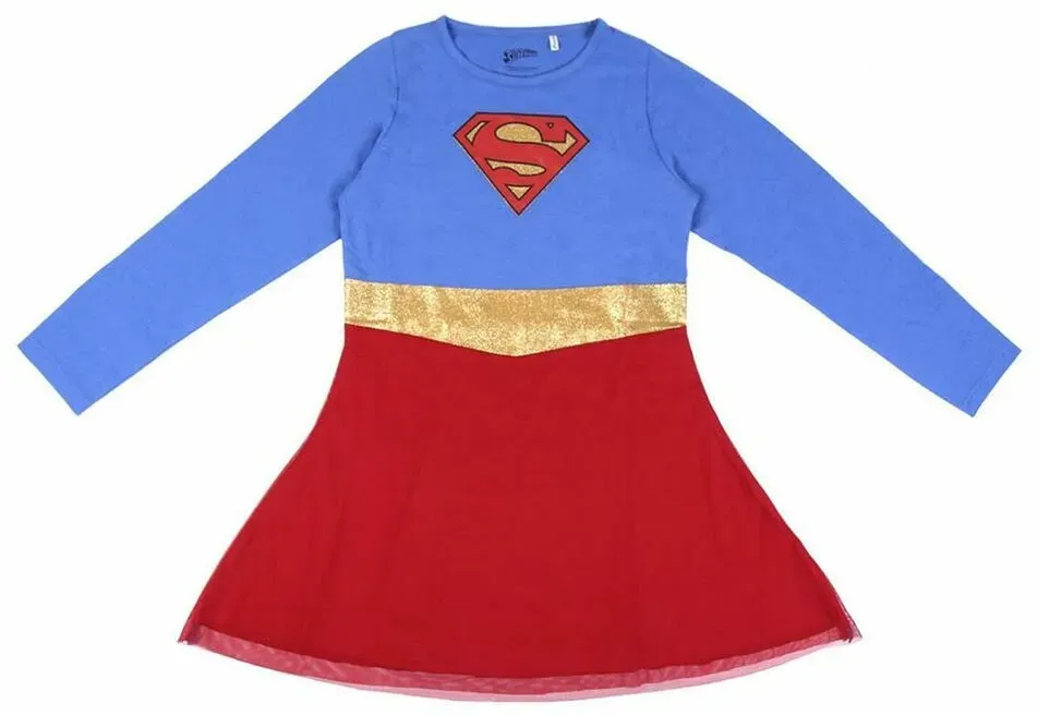 Kleid Superman Blau Rot - 8 Jahre