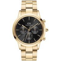 Daniel Wellington Iconic 42mm Uhr Herren, DW Klassisch Edelstahl (316L) Gold Herren Uhr