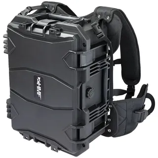 HMF 15401-02 Outdoor Kamerarucksack mit Rasterschaumstoff, Fotorucksack groß, 47,5 x 38 x 22,5 cm