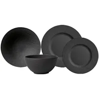 Villeroy & Boch Teller-Set 4-teilig schwarz