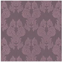 Profhome Textiltapete Barock 0,53 m x 10 m 5,33 m2 Violett 956305
