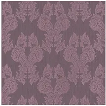 Profhome Textiltapete Barock 0,53 m x 10 m 5,33 m2 Violett 956305