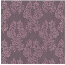 Profhome Textiltapete Barock 0,53 m x 10 m 5,33 m2 Violett 956305