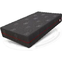 Fdm Taschenfederkernmatratze, Schwarz, Textil, H3 Rechteckig, 100x200 cm Oeko-Tex® Standard 100, Schlafzimmer, Matratzen Shop, Matratzen, Taschenfederkernmatratzen