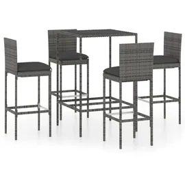 vidaXL Gartenbar-Set 5-tlg. Grau
