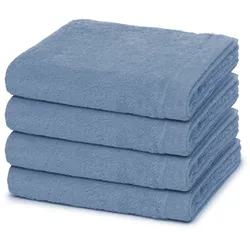 Cawö Lifestyle Handtuch-Set - 4er-Set Sky Grau 