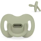 Suavinex Suavinex, Schnuller aus Silikon, für Babys 0-6 Monate, Schnuller mit physiologischem Sauger Sx Pro, Symmetrisch, Superweich und Flexibel, Einschlafschnuller, Colour Essence, Grün