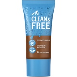 Manhattan Clean & Free Skin Tint Fb. 46 Soft Chocolate, feuchtigkeitsspendendes Make-up, vegan, 30 ml