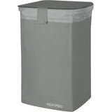 Spirella Wäschekorb Classic L mit herausnehmbarem Wäschesack - 50 Liter - Grau
