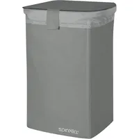 Spirella Wäschekorb Classic L mit herausnehmbarem Wäschesack - 50 Liter - Grau
