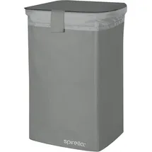 Spirella Wäschekorb Classic L mit herausnehmbarem Wäschesack - 50 Liter - Grau