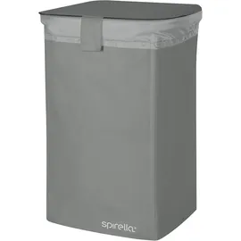 Spirella Wäschekorb Classic L mit herausnehmbarem Wäschesack - 50 Liter - Grau