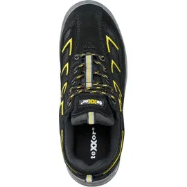 teXXor S1-sicherheitshalbschuhe Metz Schwarz/gelb Src, Stahlkappe 611342 Gr.42