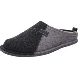 Rohde Herren Pantoffel Wollfilz Hausschuh Lucca-H 6942, Größe:41 EU, Farbe:Grau - Grau - 41