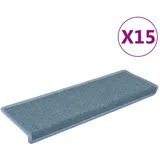 vidaXL Stufenmatten 15 Stk. 65x21x4 cm Blau