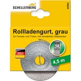 Schellenberg Rolladengurt Mini 14 mm 4,5 m grau