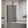 Badplaats Badewanne Austin Schwarz Grauglass 5mm mit Nanobeschichtung 120 x 140cm Duschwand Duschabtrennung Badewannenaufsatz