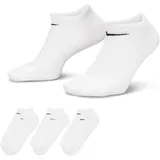 NIKE U NK EVERYDAY LTWT NS 3PR 132 WHITE/BLACK