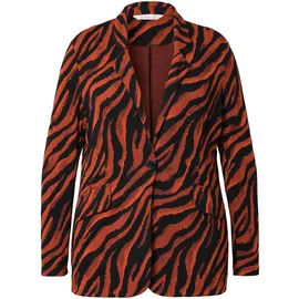 MIAMODA Blazer Animalprint Dunkelorange 44
