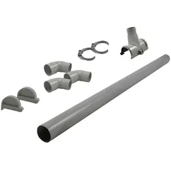 KARIBU Dachrinne für Gartenhäuser, PVC - grau
