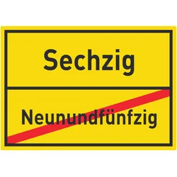 HB-Druck Sechzig Neunundfünfzig Aufkleber Ortsaufkleber A1 (594x841mm)