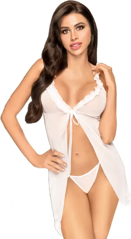 PENTHOUSE  After Sunset Babydoll - Weiß / L/XL