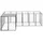 vidaXL Hundezwinger Schwarz 4,84 m2 Stahl