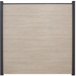 GroJaBasicLine PVC-Steckzaun Quadratisch, Sheffield Oak