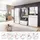 Innostyle Memphis 80 x 107 x 38 cm mit Schublade weiß / weiß matt