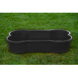 DogsLand Hundepool in Knochenform Eco Edition - 120 cm, Schwarz, für große und k