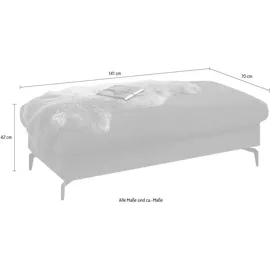 W.Schillig Polsterhocker 141 x 42 x 70 cm Grau