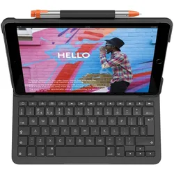 Logitech Slim Folio - Tastatur und Foliohülle - kabellos - Bluetooth - QWERTZ -