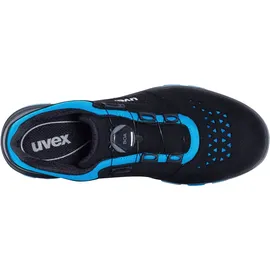 Uvex Sicherheitshalbschuhe S1P SRC uvex 2 xenova® aus BOA® Fit System, uvex xenova® Kunststoffkappe, Weite 11, Größe 48