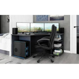 MID.YOU Eckschreibtisch, Anthrazit, B/H/T: ca. 198x76x85 cm, FSC Mix, Stauraum, Arbeitszimmer, Schreibtische, Eckschreibtische