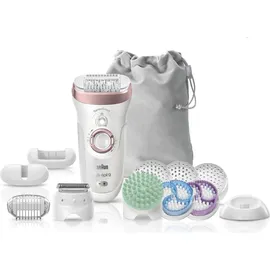 Braun Silk-épil 9 SkinSpa SensoSmart-Set 9/990 weiss/rosegold