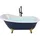 Beliani Cayman Freistehende Badewanne 153 x 77 cm