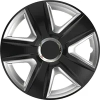 ZentimeX Z778232 Radkappen Radzierblenden universal 16 Zoll Black&Silver