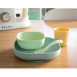 BÉABA Beaba 4-tlg. Silikon-Geschirr-Set - Gelb