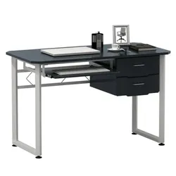 Schreibtisch WORKFLOW graphit / weiß hjh OFFICE