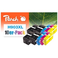 Peach 10er-Pack Tintenpatronen kompatibel zu HP No. 903XL