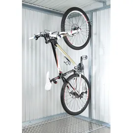 Biohort Fahrradhalter bikeMax für Gartenhaus Europa 2 Stk. Silber